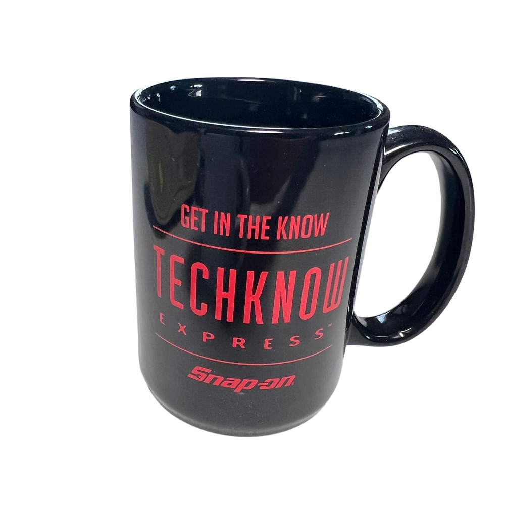 Snap-on Mug Black TechKnow Express Promotional Collectible Tool Get in the Know